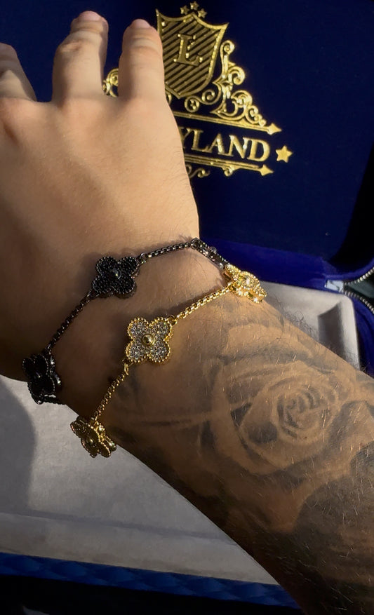 Combo en dúo brazalete VC black y golden