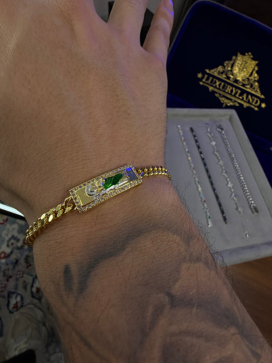 Brazalete cubano liso 6 mm de San Judas