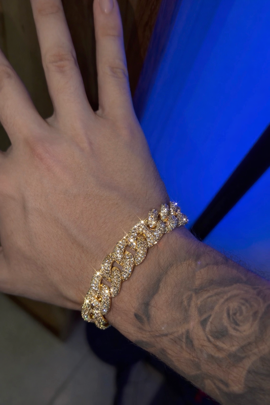 Brazalete 3xgcc golden plated (broche de caja)