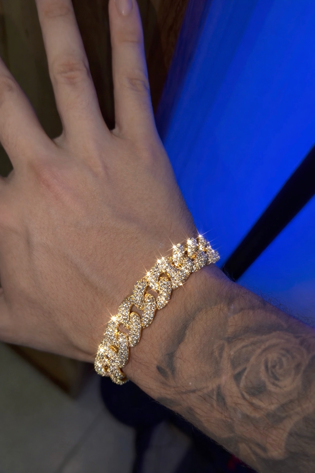 Brazalete 3xgcc golden plated (broche de caja)