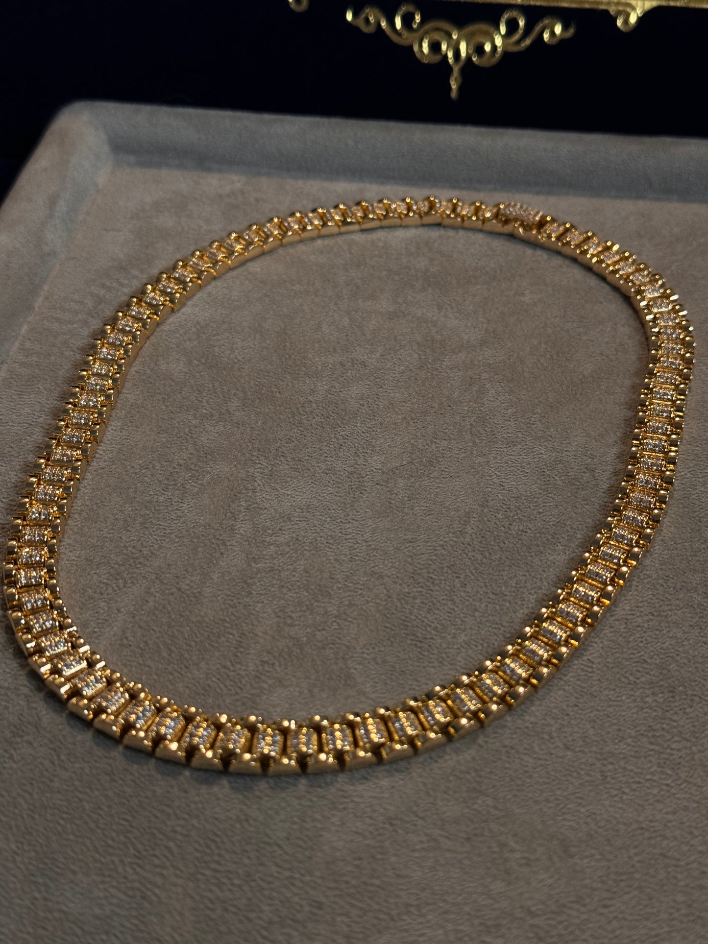 Rolexlink chain golden plated 18k