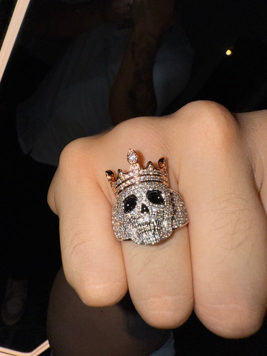 Anillo king skull whitegold