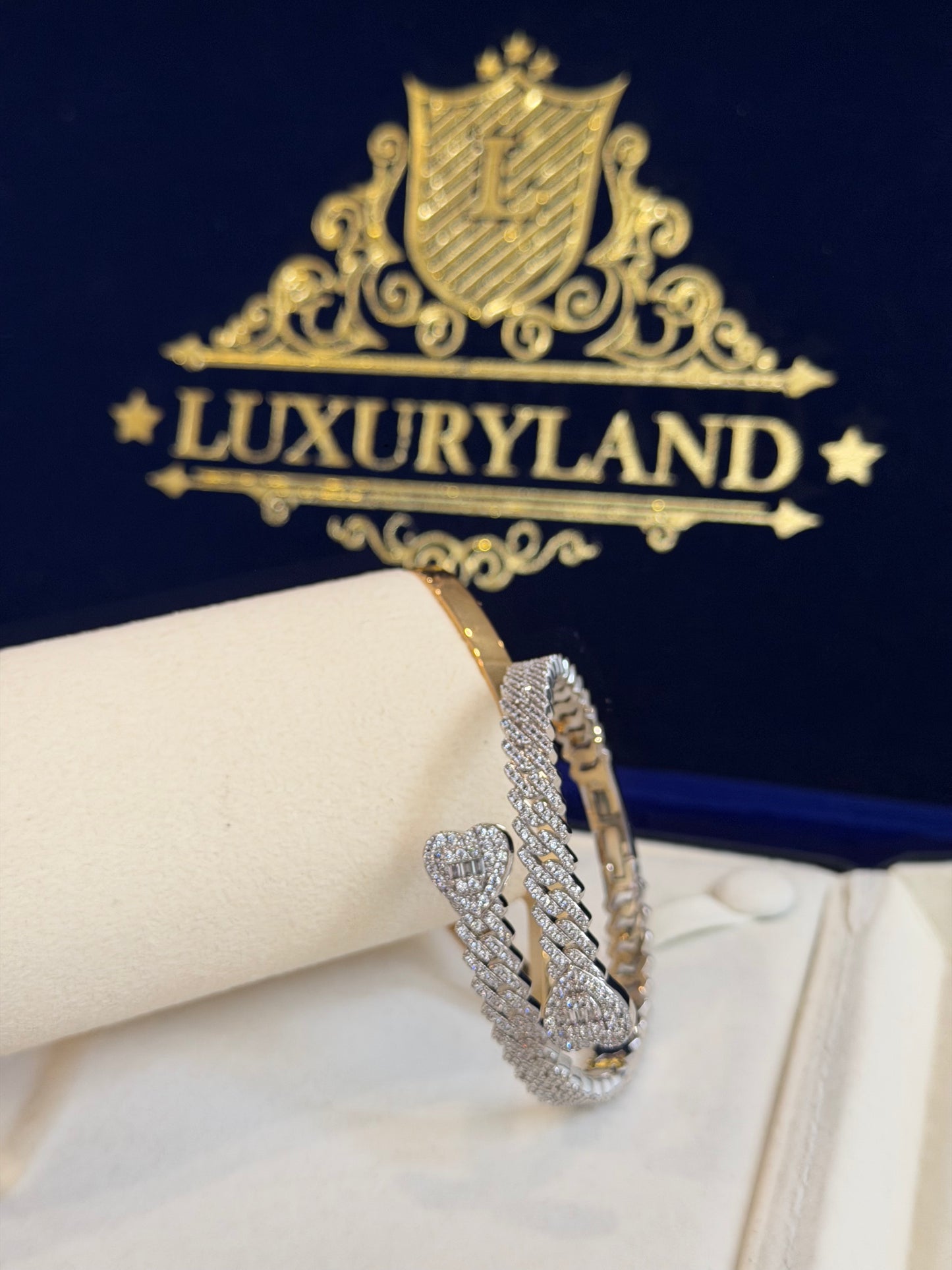 Brazalete TIFF x hearts full iced DAMA