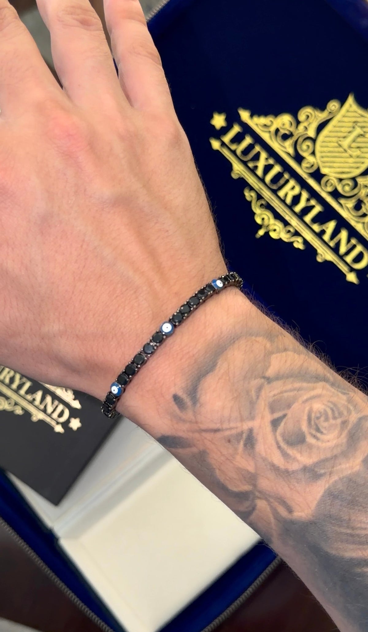 Brazalete ojo turco black