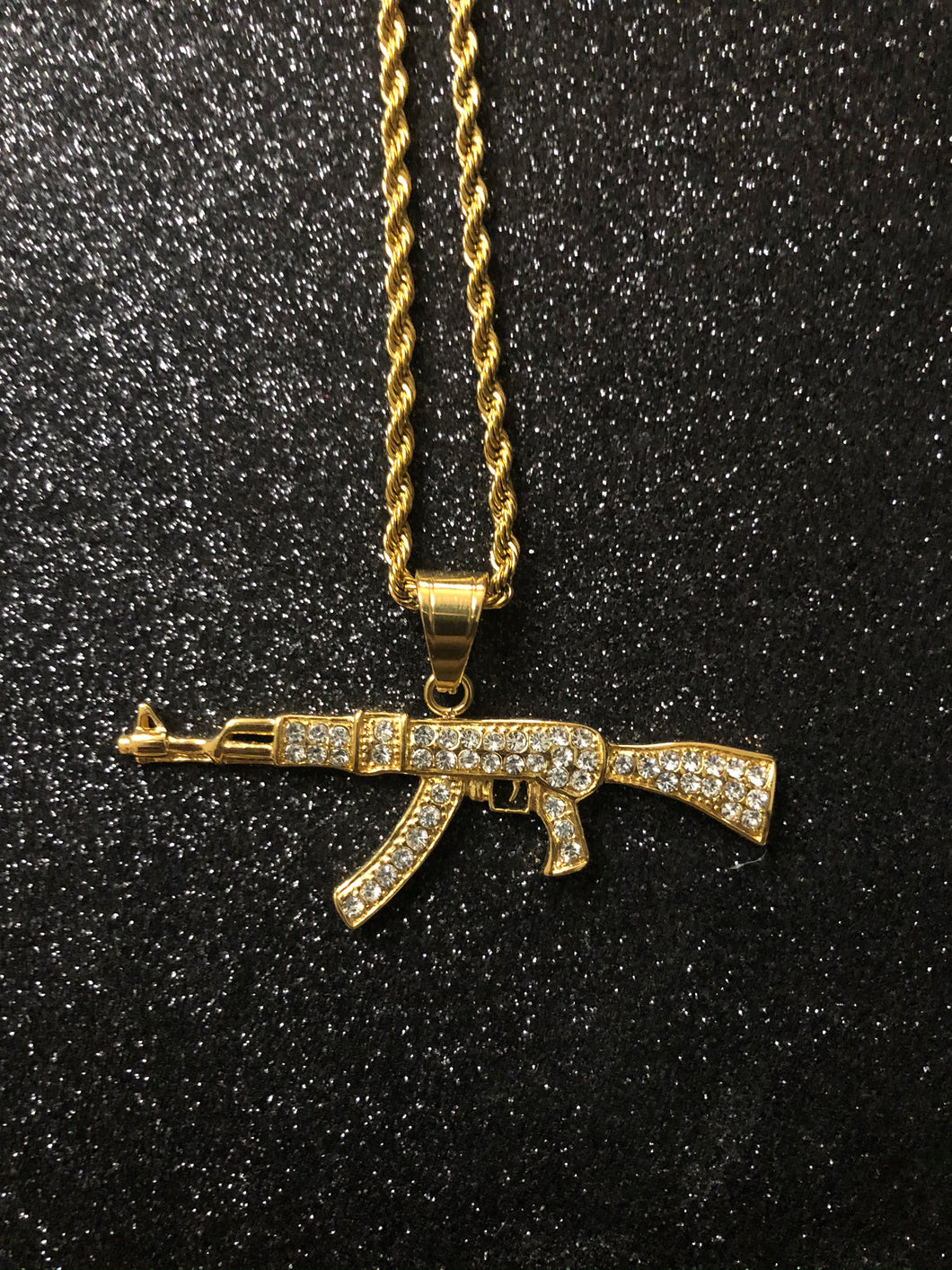 Dije ak-47, laminado 18 k