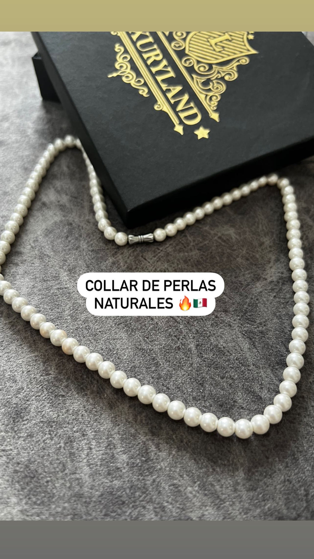 Collar Cadena de perlas naturales