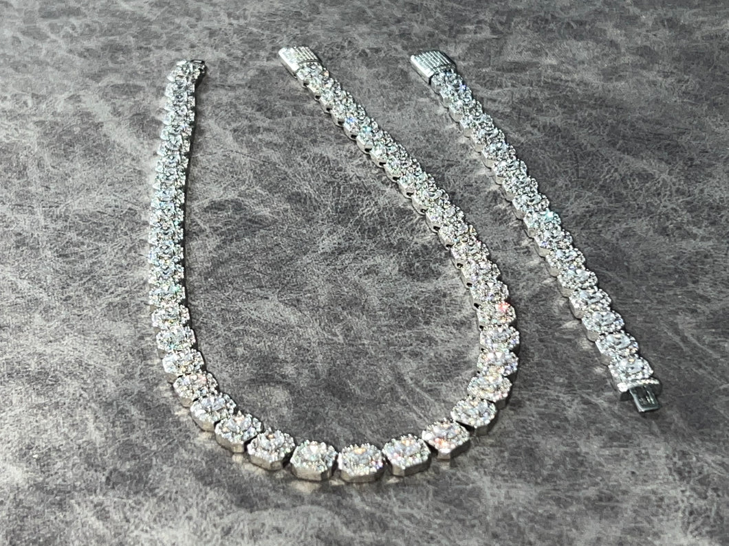 Conjunto Cluster (Cadena y brazalete 10 mm)